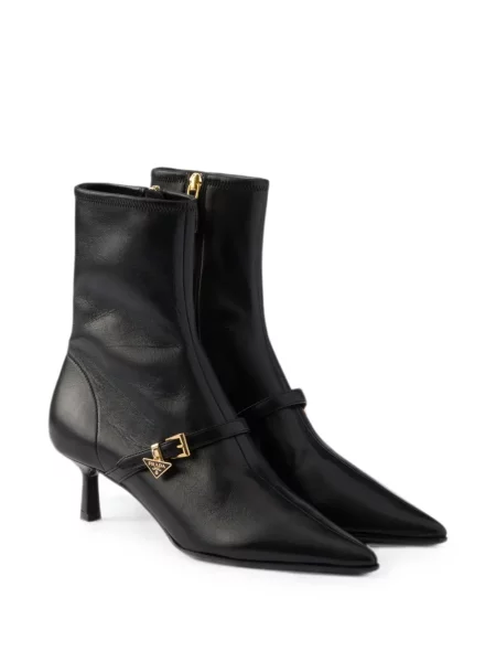 Botine Prada din piele negru