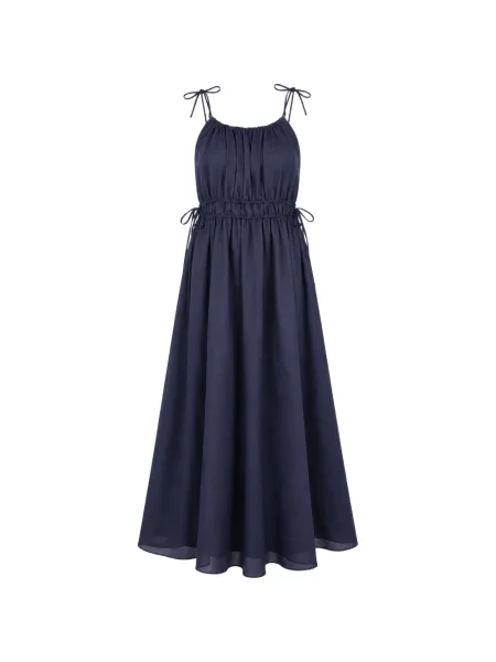 Rochie maxi Pharaoh cu legături evazată albastru