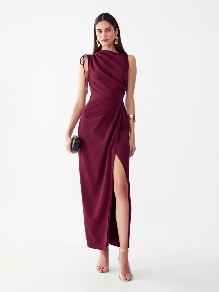 BWLDR Rochie Millicent bordeaux roșu
