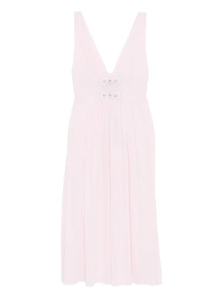 Rochie midi Cynthia Rowley până la genunchi de costum roz