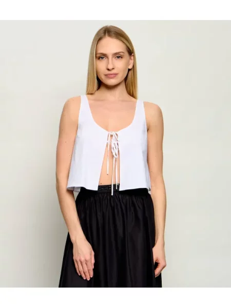 Karl Lagerfeld Jeans Top Karl Dna Cami | Cropped Fit alb