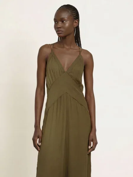 Allsaints Sukienka Fawn gruen