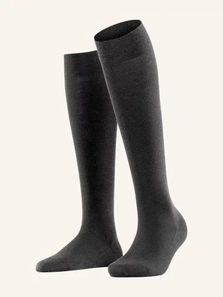 Falke Podkolanówki Softmerino Z Wełną Merino schwarz czarne