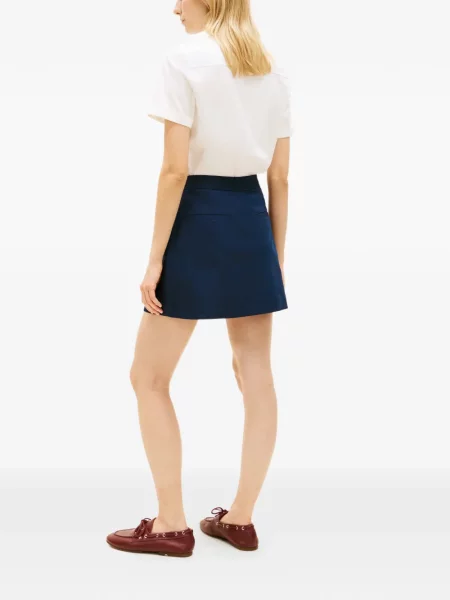 Fustă Tommy Hilfiger albastru