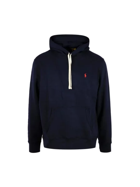 Bluza z kapturem Polo Ralph Lauren polarowa niebieska