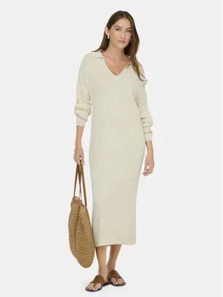 ONLY Rochie tricotată Tessa bej