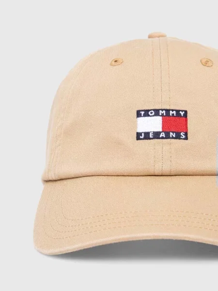 Tommy Jeans baseballová čepice béžová