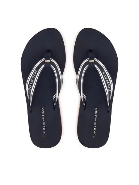 Dámske žabky Tommy Hilfiger Flag Print Summer Sandal rwb modrá