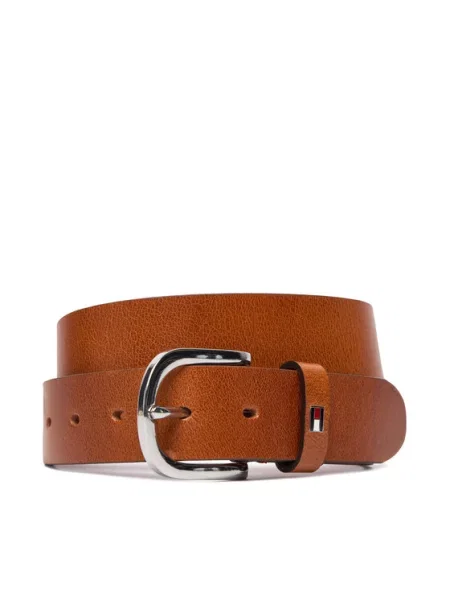Pasek Tommy Hilfiger brązowy