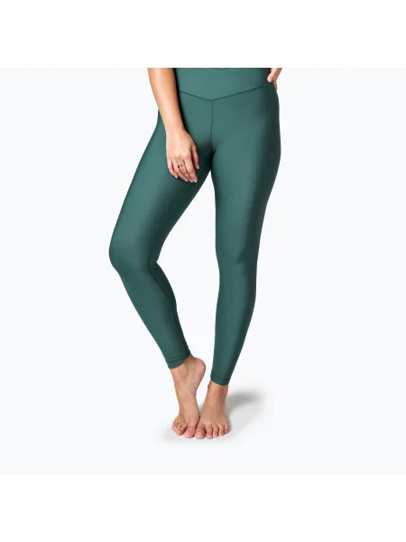 Pantaloni Casall cu talie înaltă verde