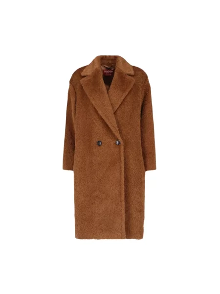 Płaszcz Max Mara Studio wełniany brązowy