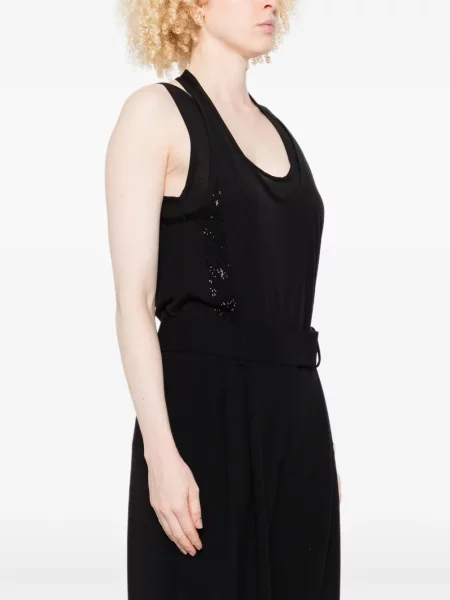 Top Giorgio Armani cu paiete negru