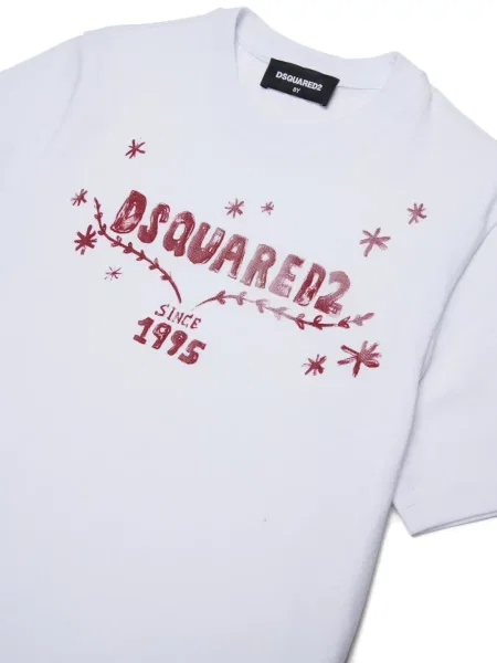 Koszulka dziecięca Dsquared2 biała