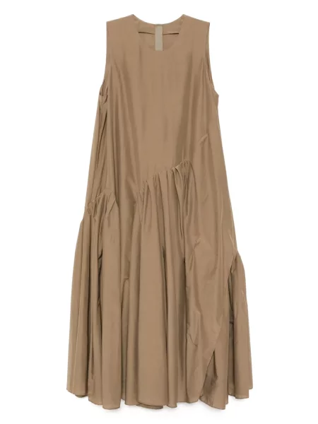 Rochie Jnby plisată de costum maro
