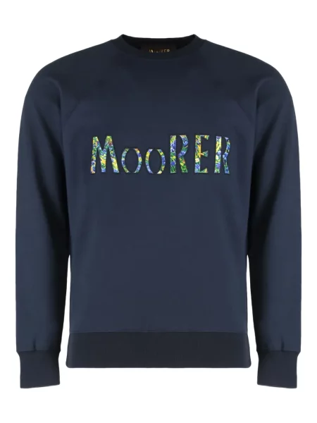 Hanorac Moorer cu broderie albastru