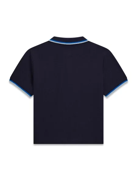 Guess Polo marškinėliai Tamsiai Relaxed Fit mėlyna
