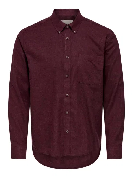 Only & Sons Cămașă ONSJupiter rubiniu