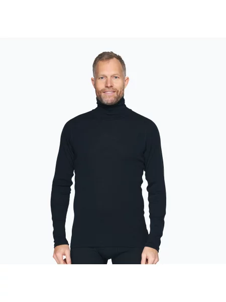 Мъжки термоактивен суитшърт Devold Adventure Merino High Neck ink черно