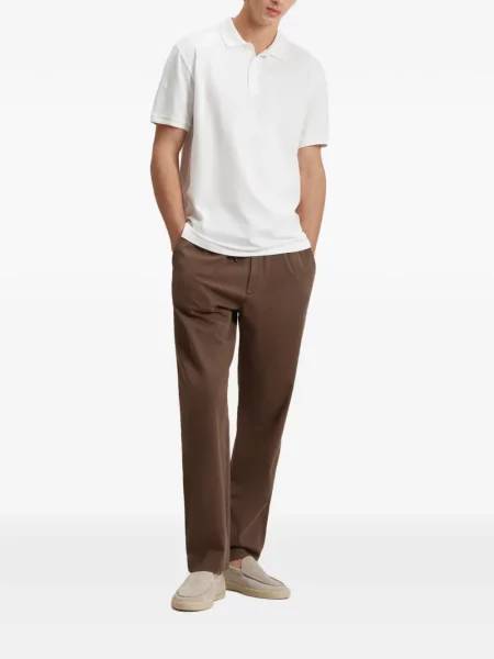 Tricou polo Woolrich alb