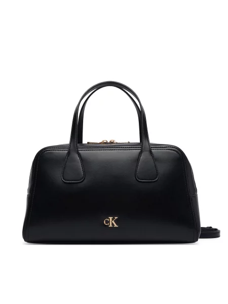Calvin Klein Дамска чанта Ck Medium Bowling Bag черен