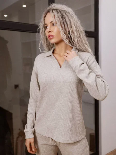 Кофта для дому Leinle бежевий