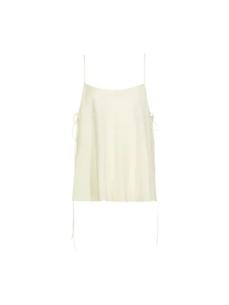 Top Alaïa bez rękawów biały