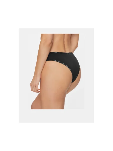 Chiloți tanga Guess cu imagine negru