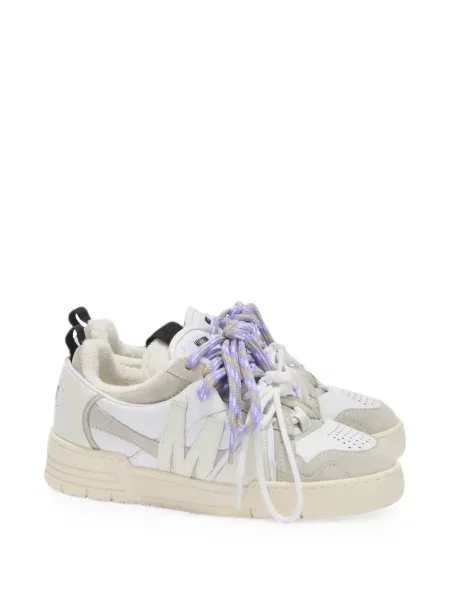 Sneakerși Moschino cu autograf alb
