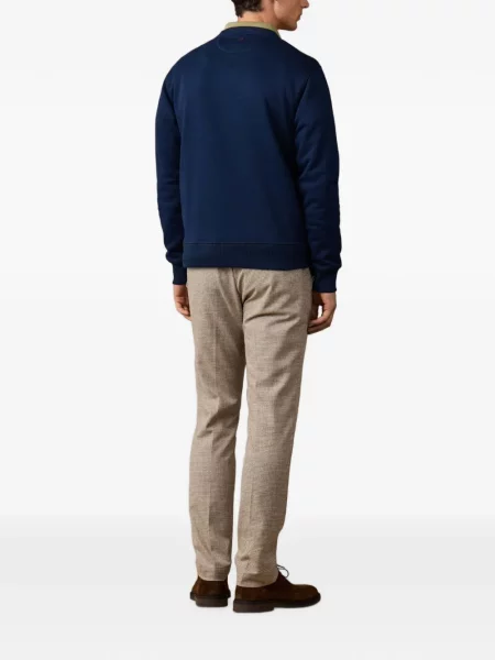Hanorac Hackett London cu broderie albastru