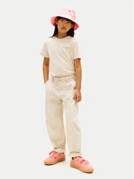 Dětské tričko Tommy Hilfiger béžové