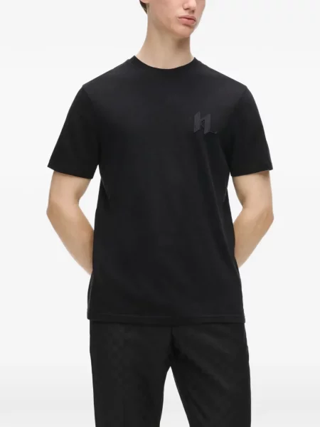 Tricou Karl Lagerfeld de lână negru