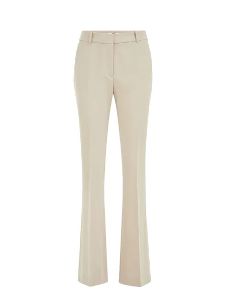 WE Fashion Pantaloni cu dungă crem