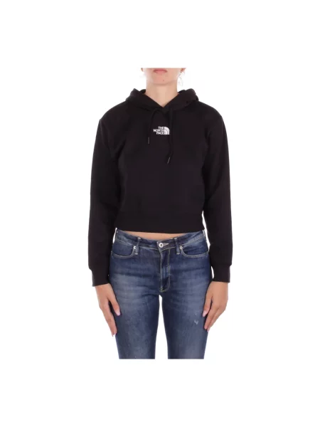 The North Face Bluzy Kobieta S Bluza z kapturem długi rękaw okrągły dekolt czarny