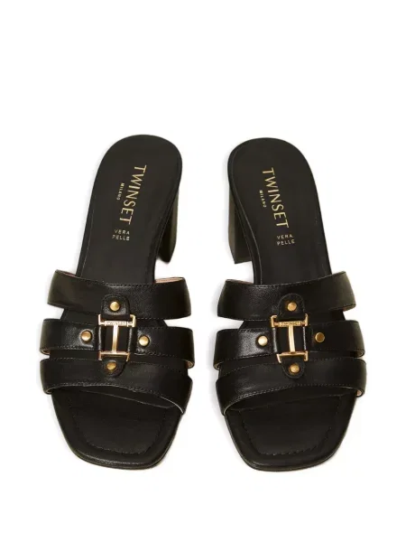 Sandale Twinset din piele negru