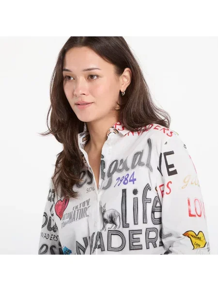 Koszula Desigual Soul Cotton Shirt White XS biała