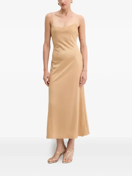 Rochie midi Bardot până la genunchi de costum