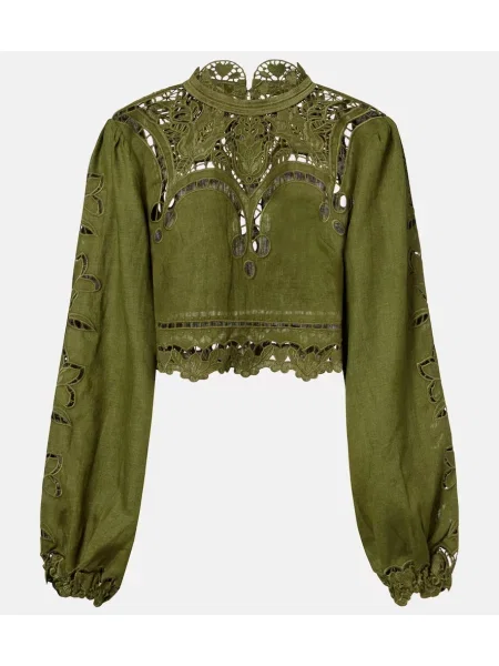 Bluză Farm Rio de in cu model floral verde