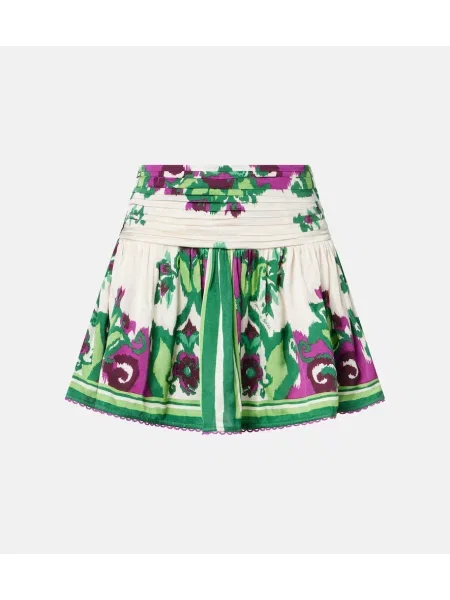 Fustă Poupette St Barth cu model floral verde