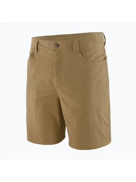 Pantaloni scurți de trekking pentru bărbați Patagonia Quandary classic tan maro
