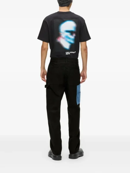 Τζιν με ίσιο πόδι Karl Lagerfeld Jeans μαύρο