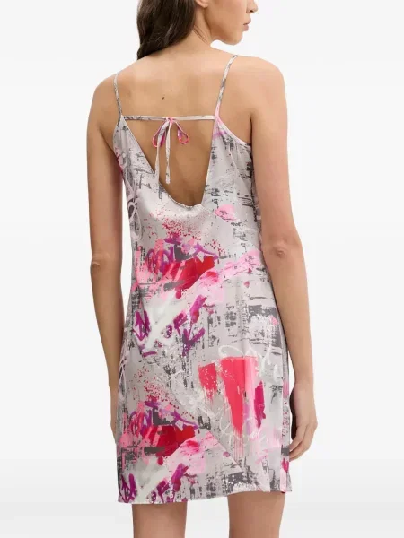 Mała sukienka jeansowa Karl Lagerfeld Jeans wiązana garniturowa szara