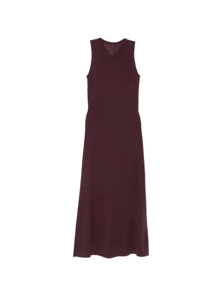 Rochie midi Liviana Conti fără mâneci tricotate cu decolteu în V violet