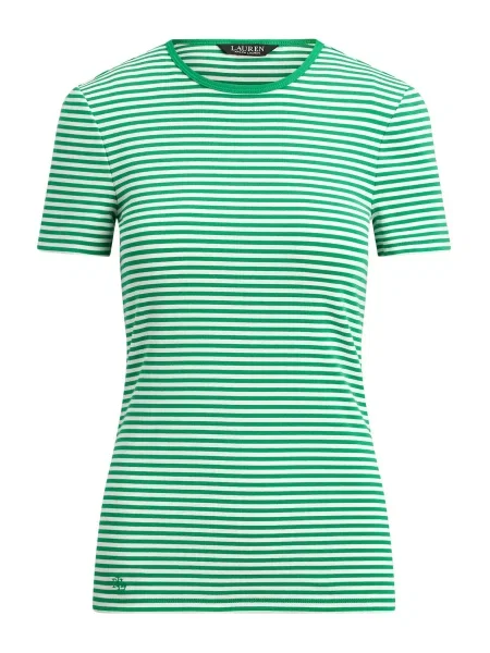 Lauren Ralph Lauren Tricou verde alb