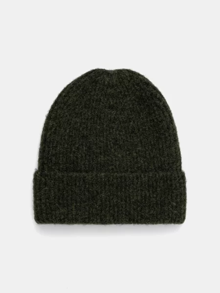 Medicine čiapka beanie dámska s prímesou vlny zelená
