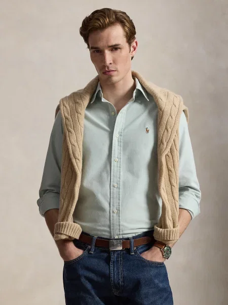 Polo Ralph Lauren Cămașă mentă verde
