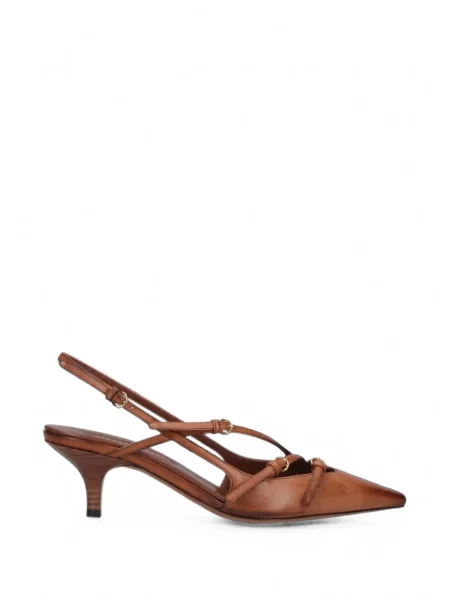 Pantofi cu toc Miu Miu slingback maro