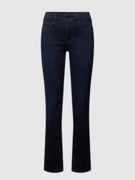 Jeansy o kroju slim fit z dodatkiem streczu model ‘DREAM’ Mac granatowe