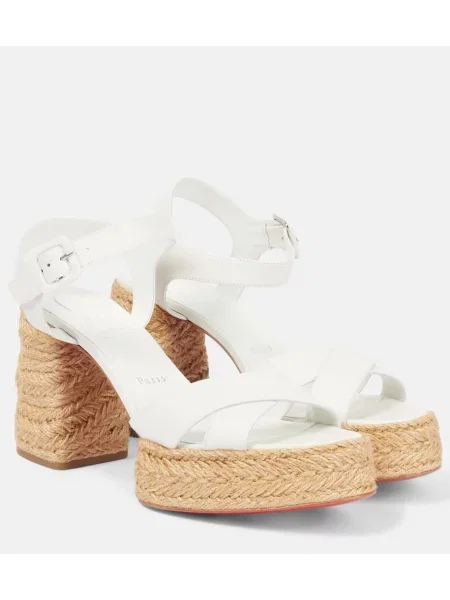Espadrile Christian Louboutin din piele negru
