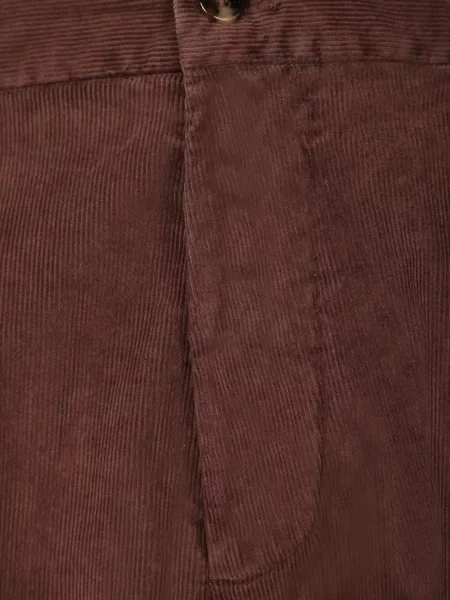 Pantaloni Dell'oglio de catifea cord maro