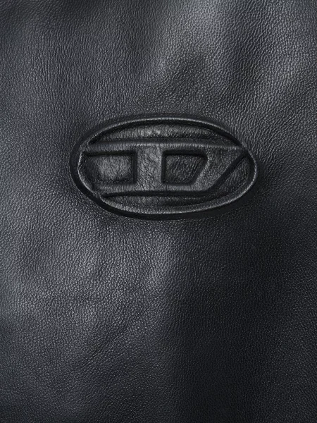 Кожаная куртка Diesel черная